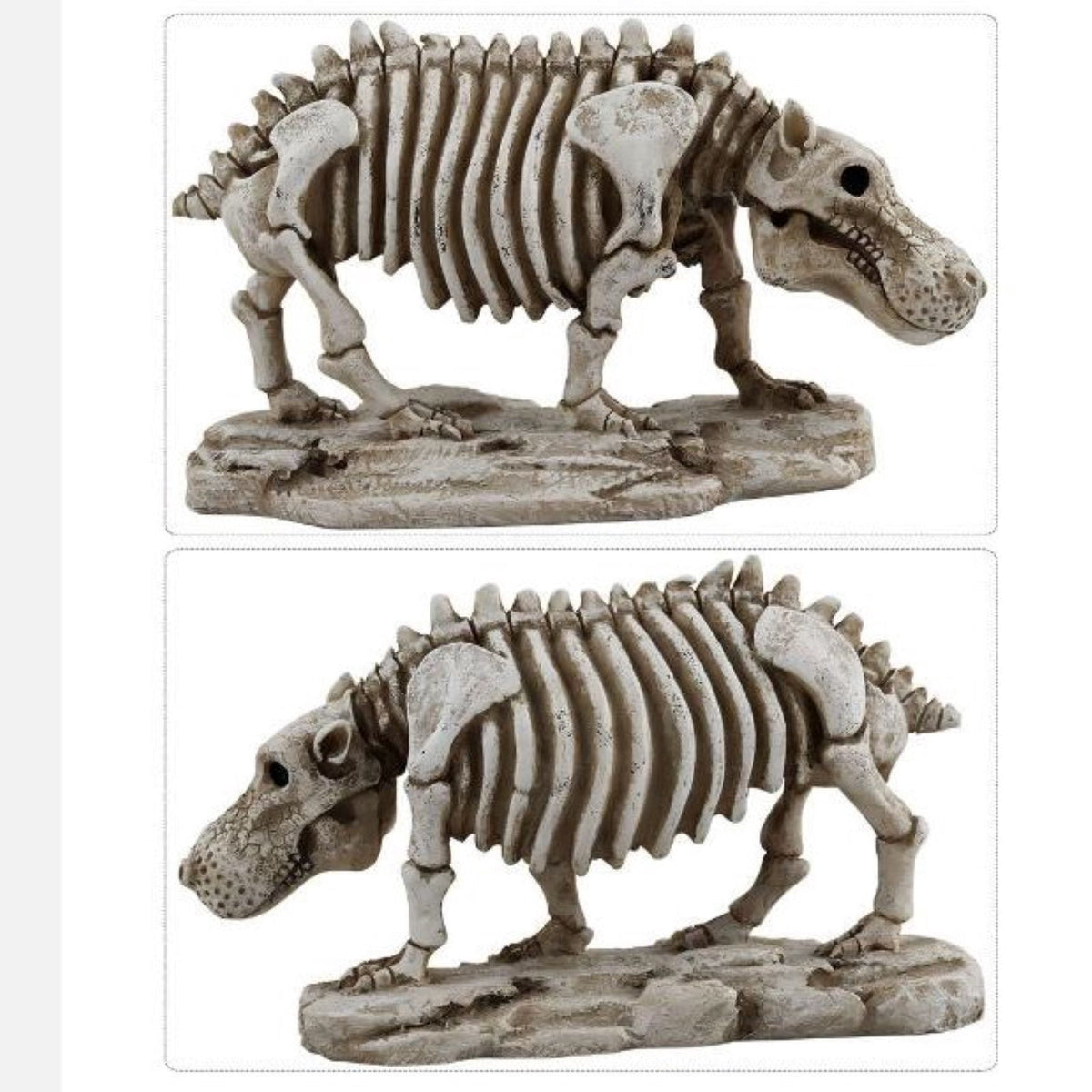 Dmlowu Animal Skeletons Halloween Decorations, 3.5x8" Plastic Halloween Skeleton for Home Decor, Spooky Human Skeleton for Halloween Decorations Outdoor & Infoor