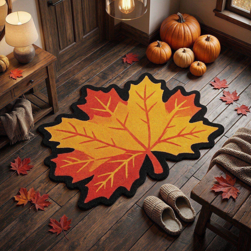 Halloween Door Mat Pumpkin Shaped Non-Absorbent Skidproof Mat 15.75x23.62in Polyester Skidproof & Weather Resistant for Front Door Porch Indoor Outdoor Halloween Door Mat by MPOISVA