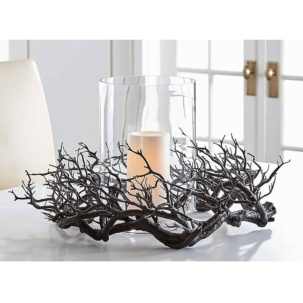 Artificial Black Branch Halloween Wreath for Front Door Outdoor Decor Black Grapevine Wreath with Dead Branch Garland for Indoor Party Home Wall Seasonal Pendant