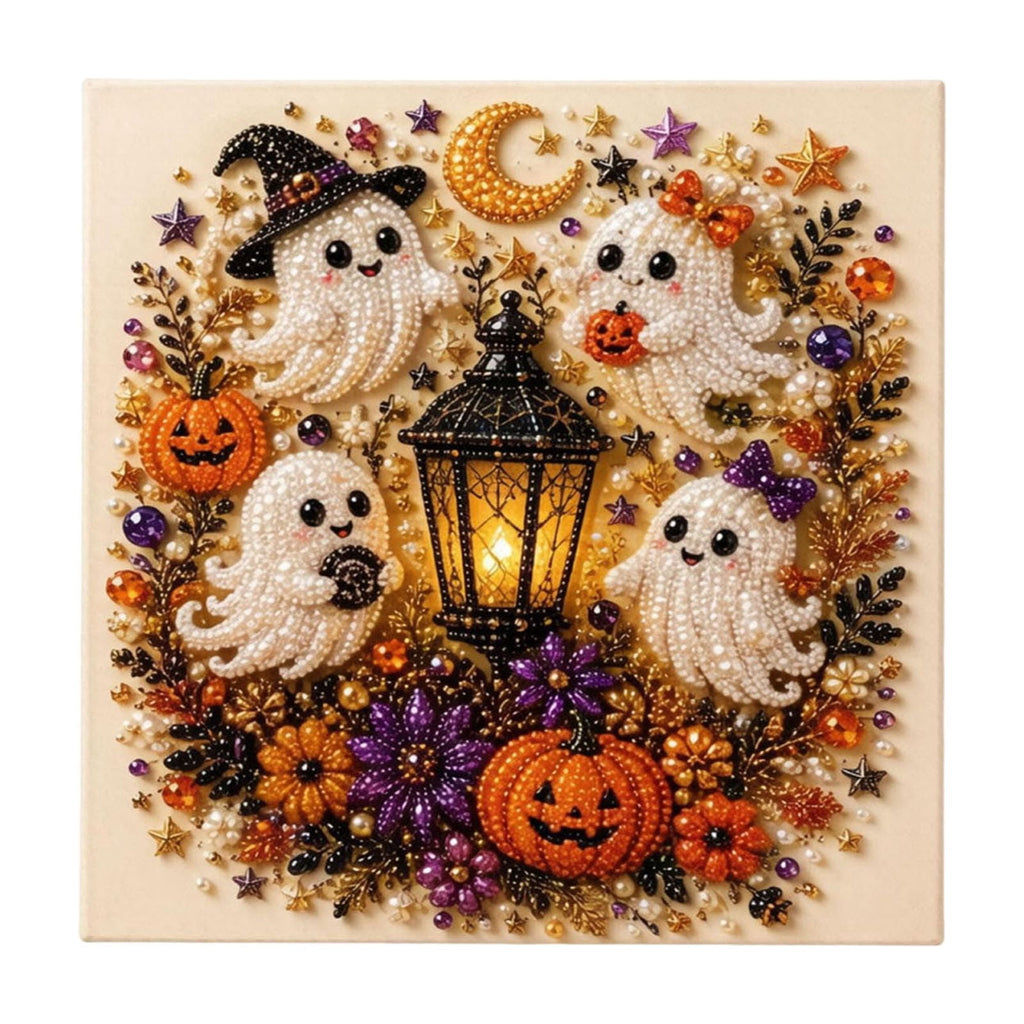 SCNOR Vintage Stained Glass Pumpkin Table Lamp, USB Powered Jack O Lantern Night Light for Halloween Fall Mantel Decor
