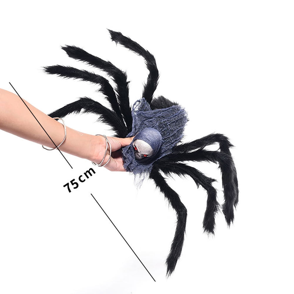 Halloween Spider Decorations Realistic Hairy Spiders Spider Props for Indoor, Outdoor and Yard Creepy Decor 75CM (30 Inch)