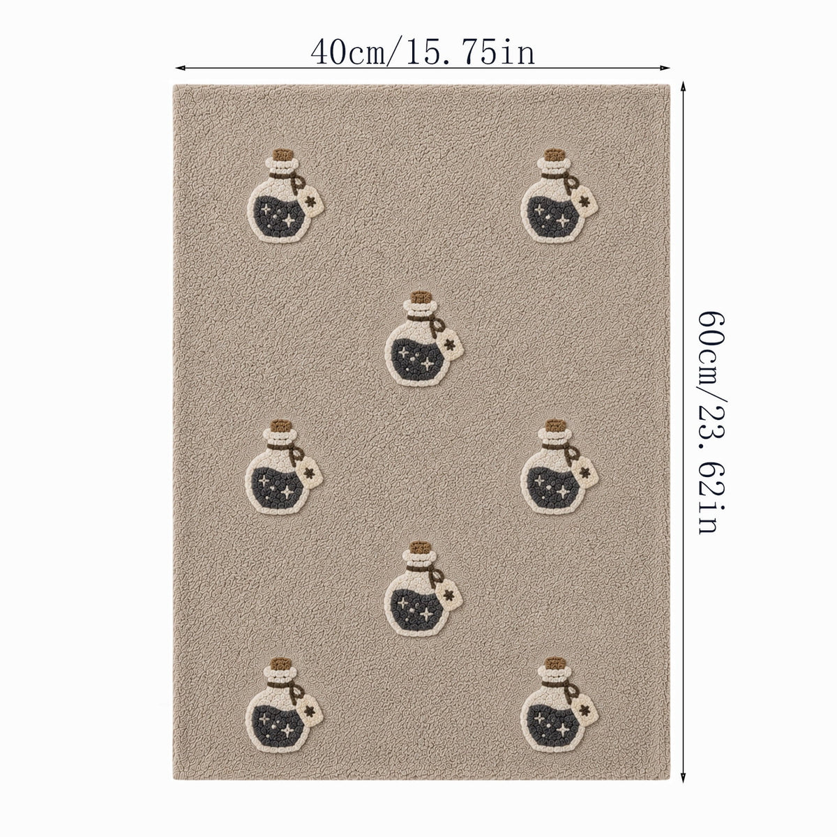 Halloween Ghost Door Mat, Cute Welcome Mat for Front Door Porch Entryway Haunted Outdoor Decor Spooky Decorative Entrance Doormat Non Slip Halloween Rug, 16" x 24"