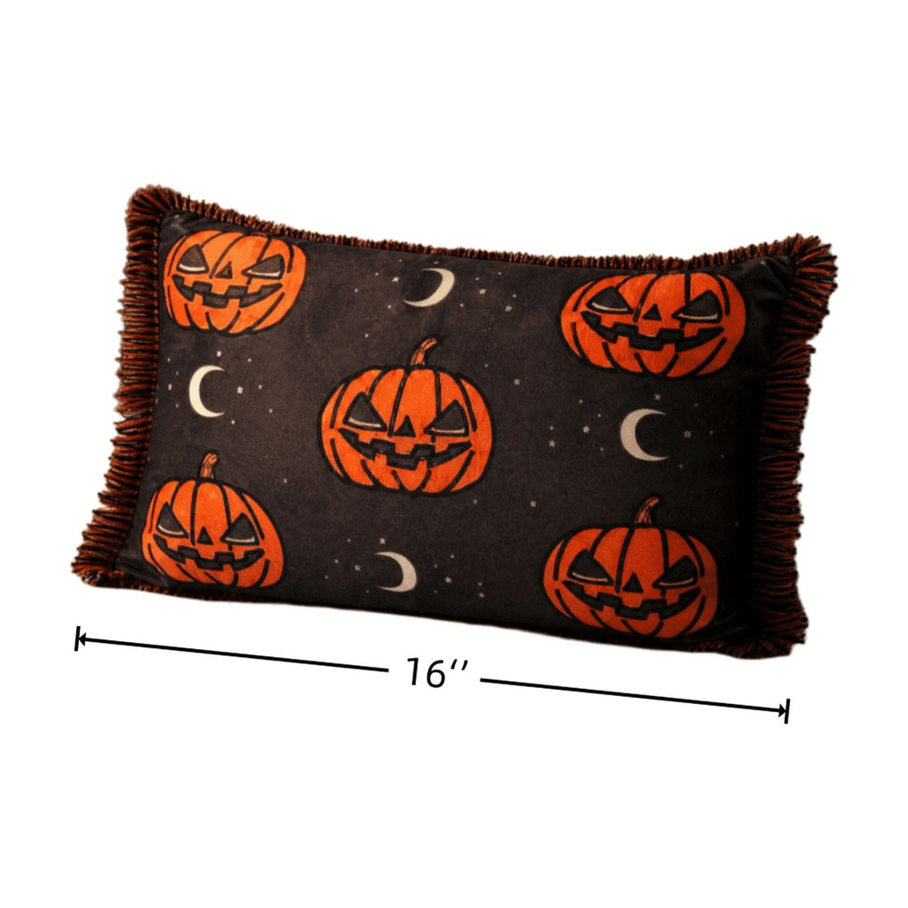 Cute Reading Ghost Plush Throw Pillow, Halloween Book & Pumpkin Bucket Ghost Stuffed Cushion, Spooky Season Decorative Pillow, for Sofa, Bedroom, Party Decor