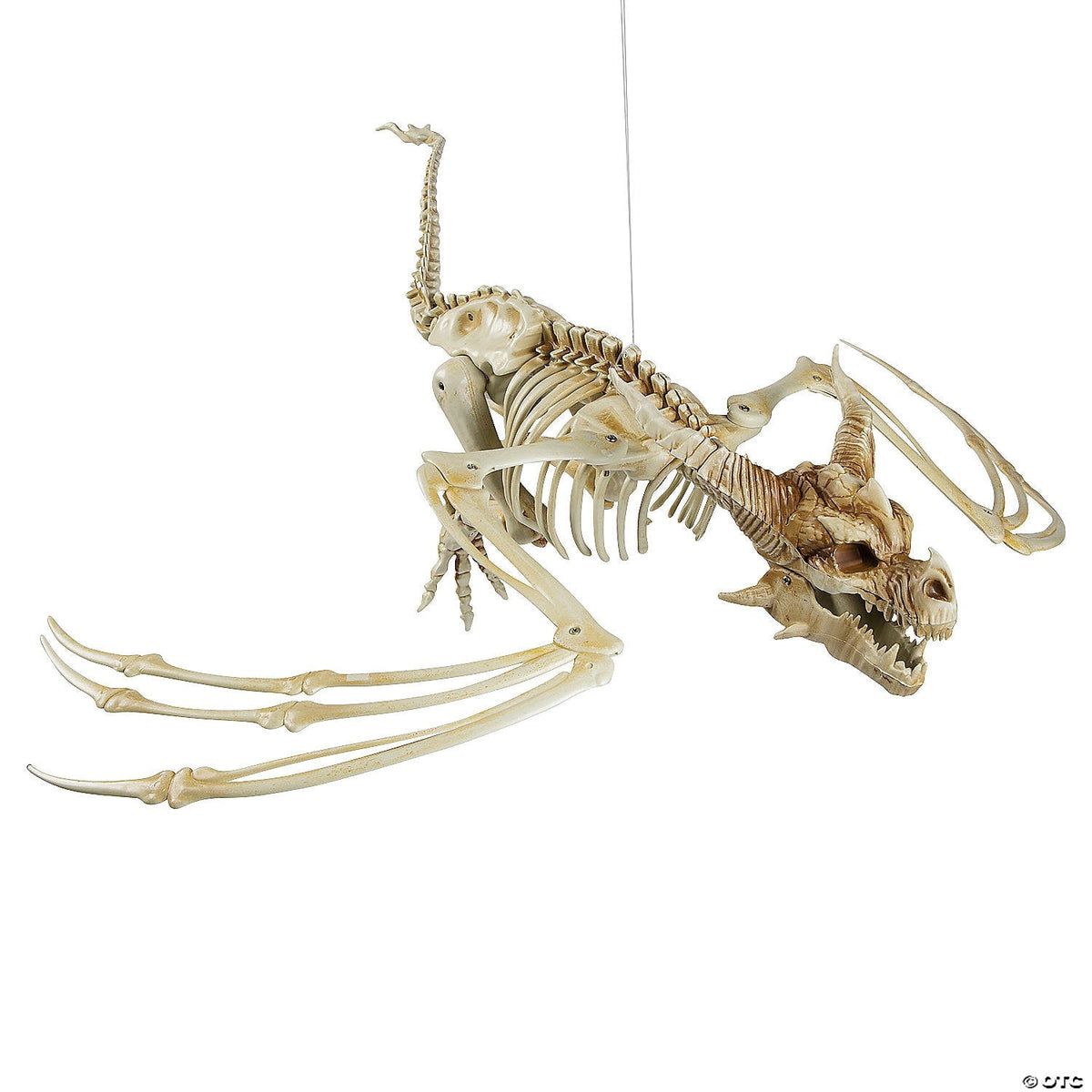 Morris Costumes - Pterosaur Skeleton Plastic Hanging Halloween Decoration 35 1/4 x 11 3/4 - One Size