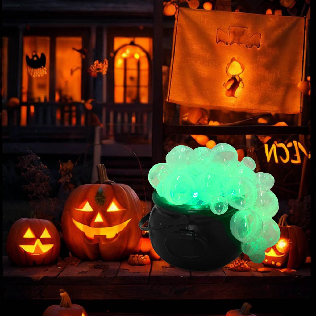 Muecwrye Halloween Decorations Outdoor, Halloween Clearance! Halloween Witches Cauldron on Tripod with Lights, DIY Bubbling Cauldron Set Decor for Home Porch Outside, Halloween Party Supplies