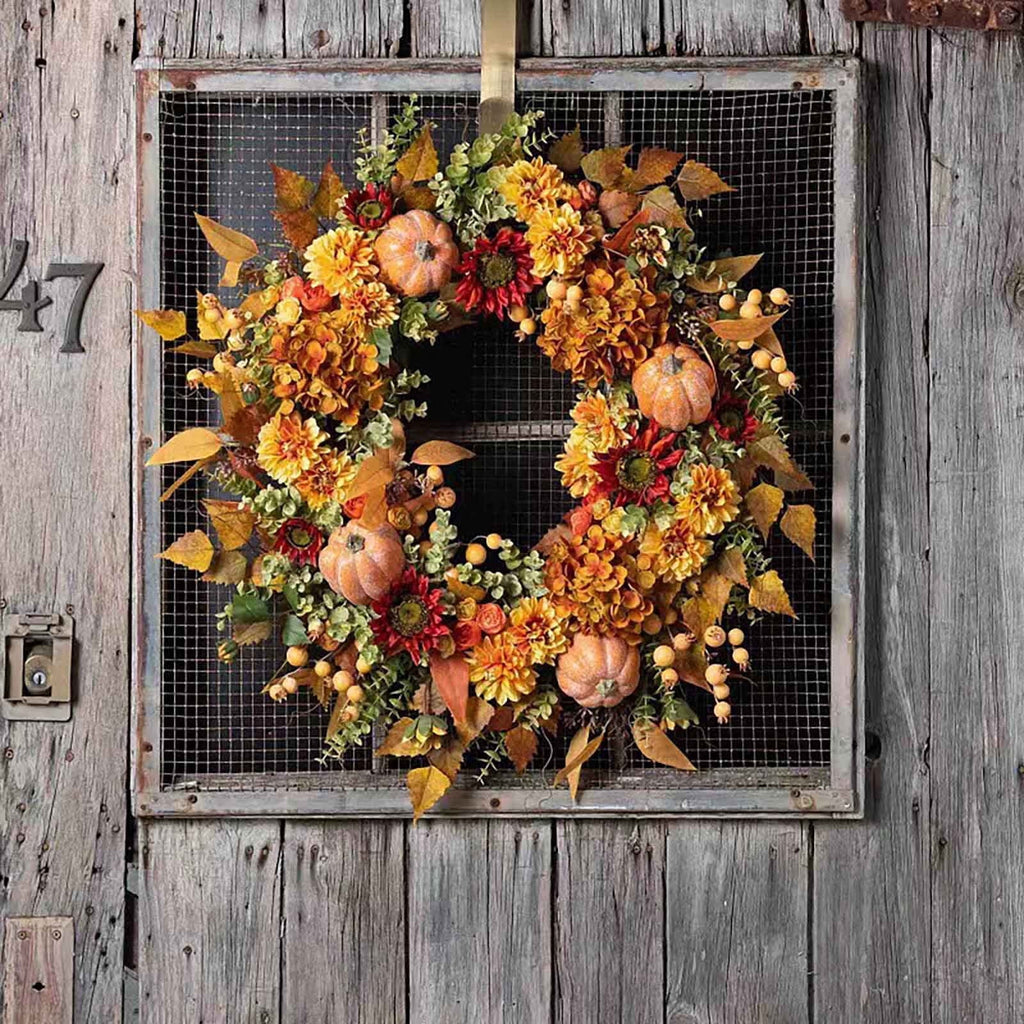 WKSCLPAI Halloween Wreaths, Black Dead Branch Wreath with Bat Decoration, Halloween Leaves Garlands for Decoration, Versatile for Indoor and Outdoor Use,Ideal for Various Occasions