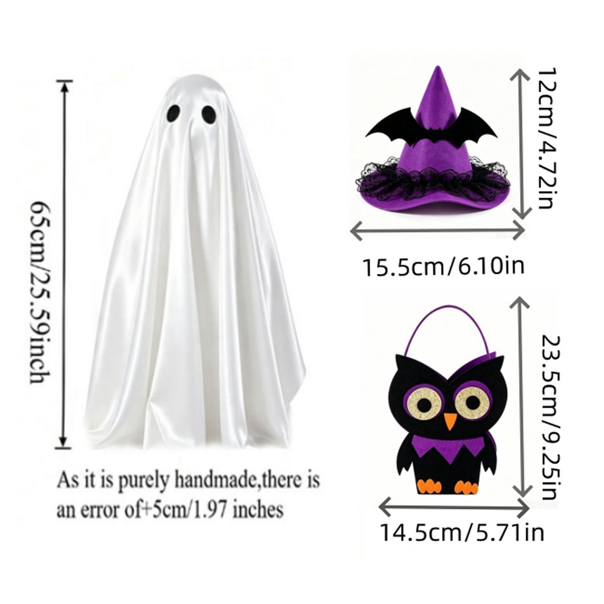 Halloween Garden Porch Decor, Porch Goose Outfits Halloween, 23 Inch Porch Goose Outfits, Witch Dress and Hat Set, Fits 23X11X26 Inch Standing Plush Goose for Front Porch Lawn