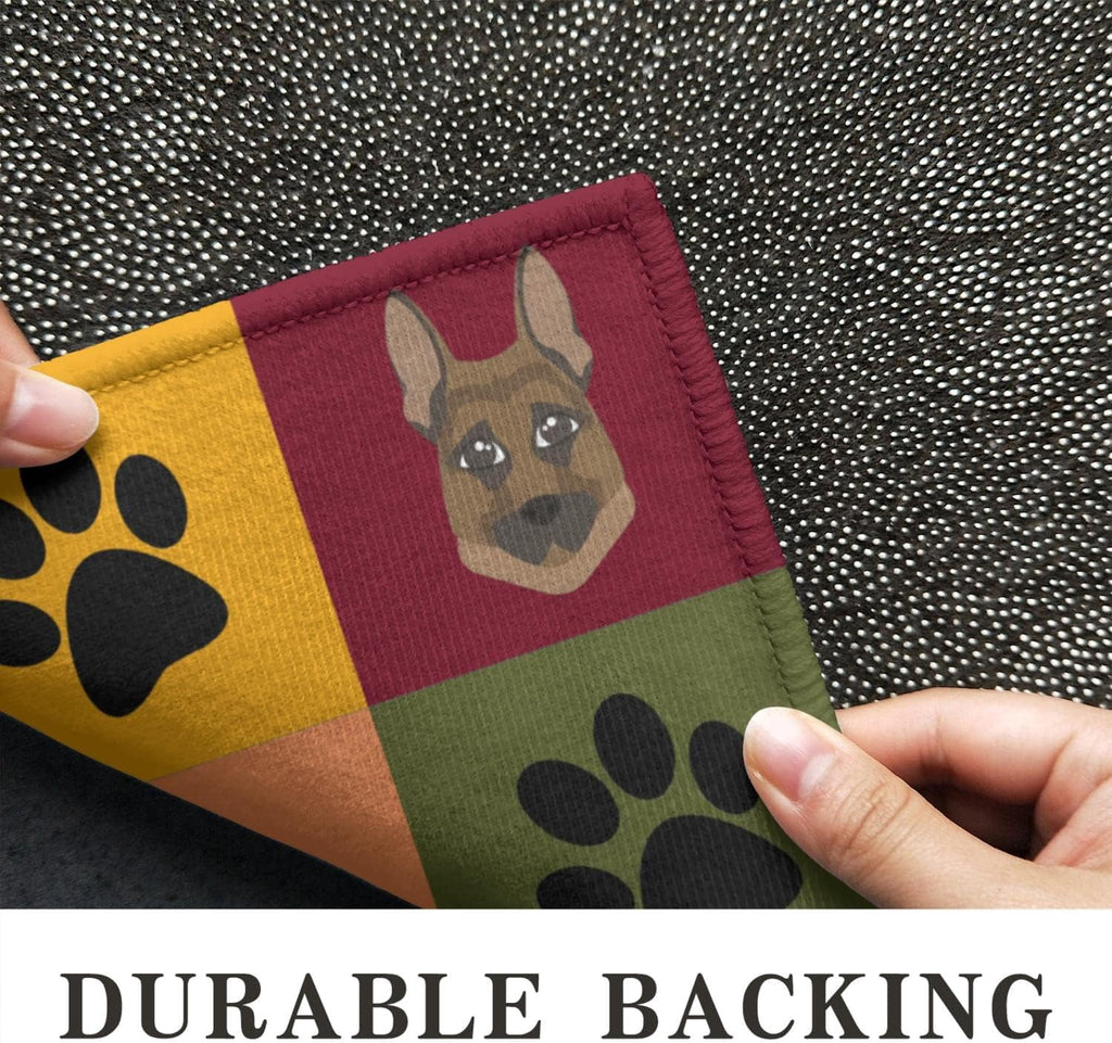 Bear Rugs Tribal Doormat Non-Slip Absorbent Resist Dirt Front Door Mat Machine Washable Welcome Mats Outdoor Inside Floor Rugs for Entryway 30" X 17"…
