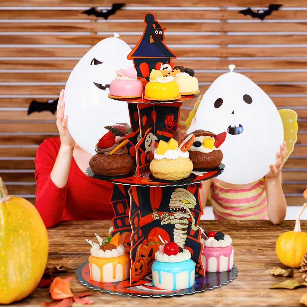 Resin Halloween Ghost Figurine, 10cm Black Spooky Ghost Statue for Mantel Tabletop Centerpiece Porch Indoor Cute Halloween Decor