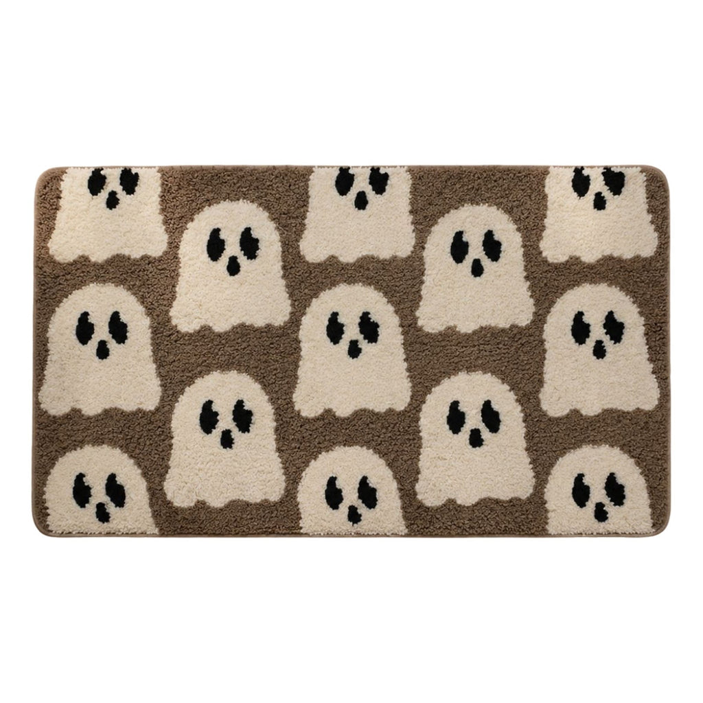 sruoe Fall Door Mat Absorbent Non-Slip Durable Halloween Decorations, Front Door Mat for Porch with Rubber Backing, Indoor Outdoor Entryway, Easy Clean Low-Profile Fade-Resistant.