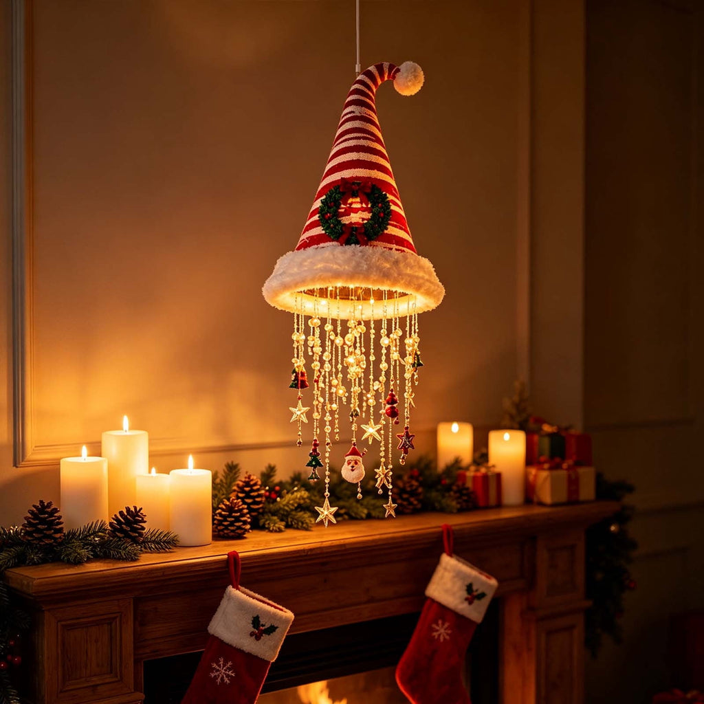 Stijggn Witch Hat Lights Halloween Glowing Lights, Waterproof Hanging Witch Hat Decorations, Warm Light Festival Ornaments for Indoor Outdoor Yard Garden Party Halloween Decor