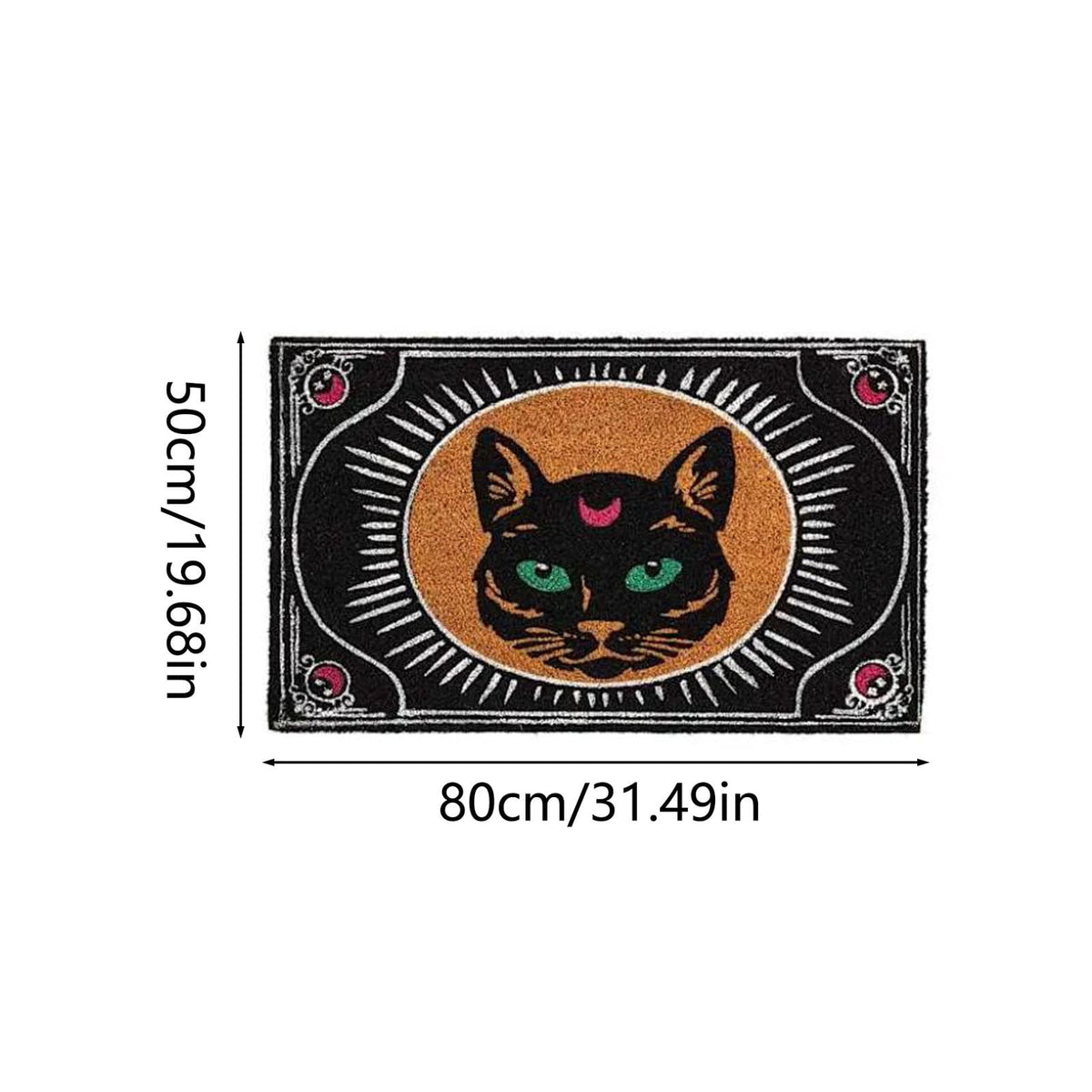 Tepsmf Halloween Ghost Doormat 19.7x31.4IN Black And Orange Checkered Soft Halloween Bathroom Rug Non Slip Cute Spooky Ghost Bathroom Decoration For Front Doors Porches And Holiday Decorations