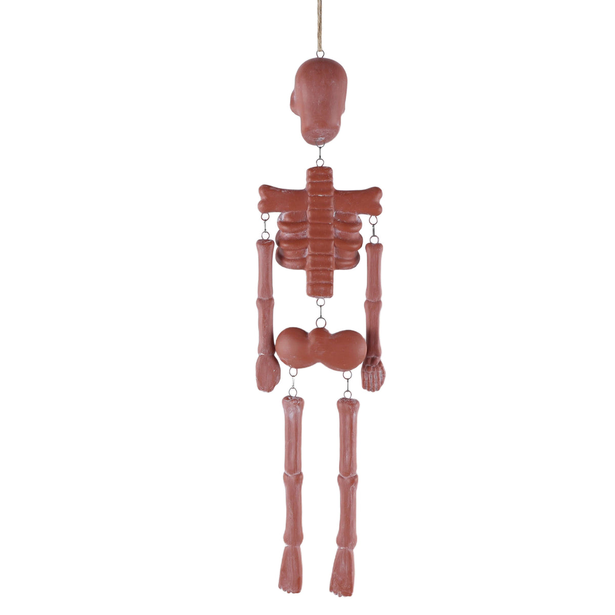 Skeleton Wall Decoration, Terracotta, 16.7", Halloween by Way To Celebrate