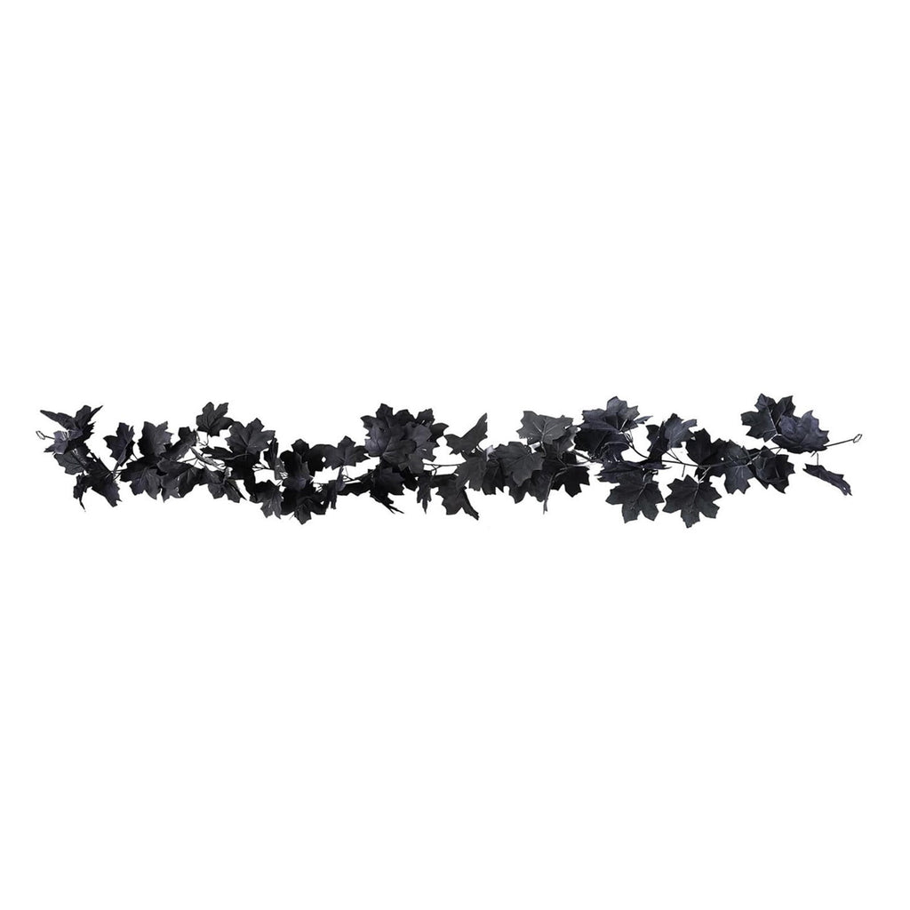 Chmadoxn 78.74" Halloween Thanksgiving Maple Leaf Garland with Mini Pumpkins & Berries, Artificial Fall Leaves Vine for Mantel Staircase Porch, Autumn Harvest Hanging Home Decor