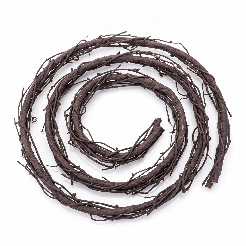 BiFandian Artificial Flexible Tree Branch, Brown Faux Garland Twig Rattan Decoration for Home Wall Fireplace, Halloween Decorations Indoor Outdoor Wreaths for Mantel, Staircase, Doorway