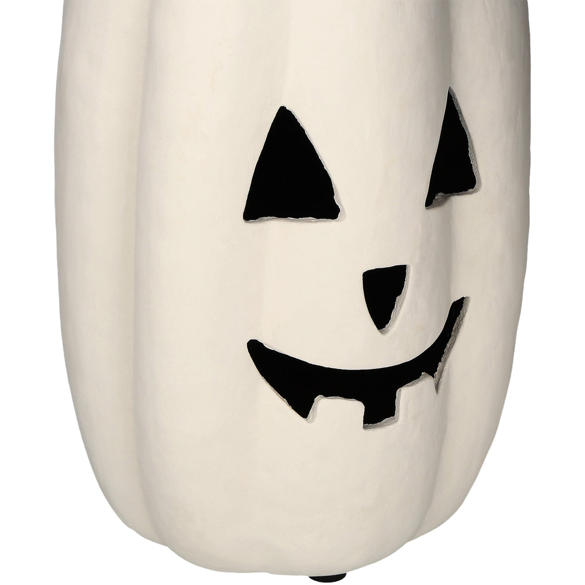 Paper Mache Jack-o'-Lantern Decoration, Black, 13.3", Halloween by Way To Celebrate