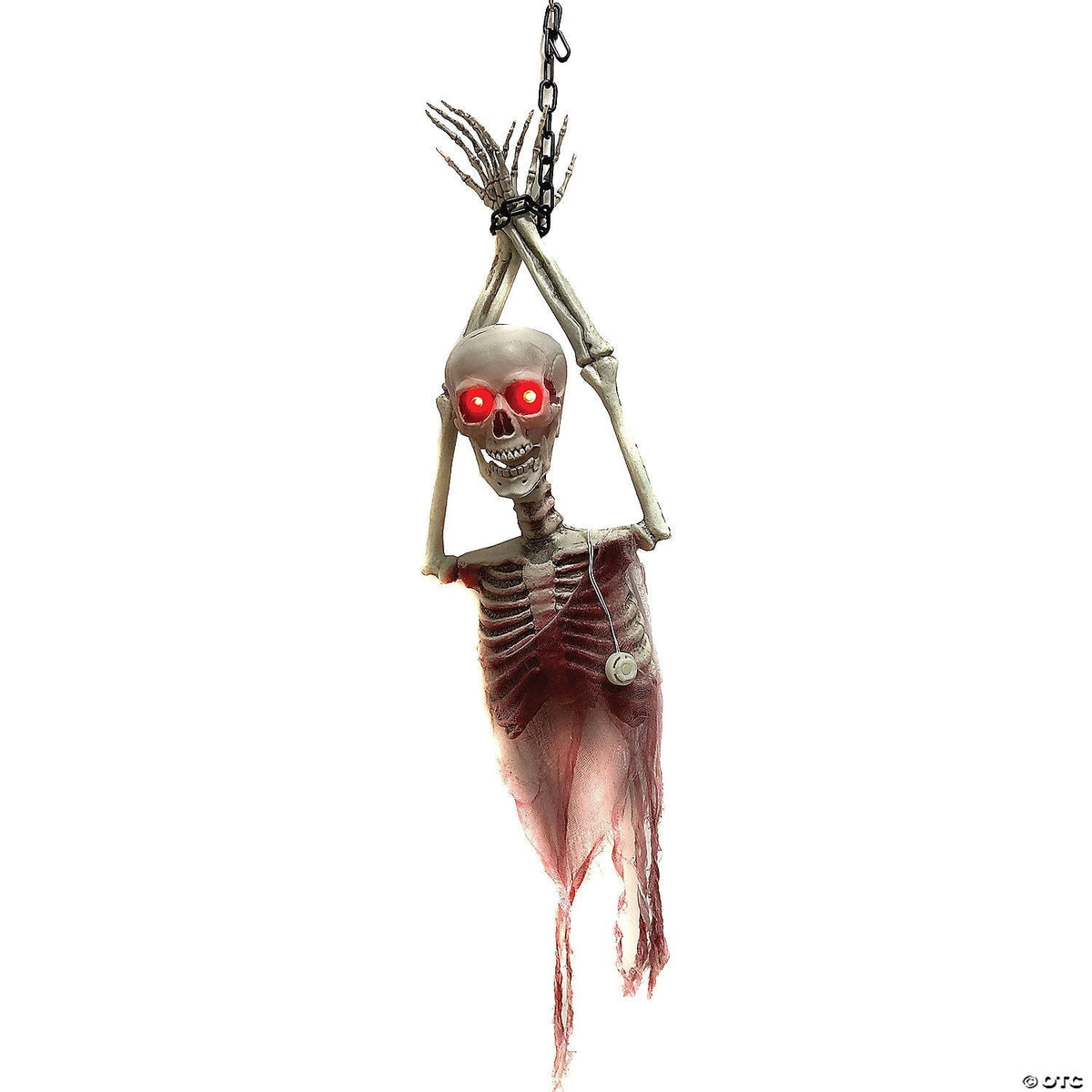 Sunstar Skeleton Torso Light-Up Hanging Halloween Decoration - 20 in x 8 in