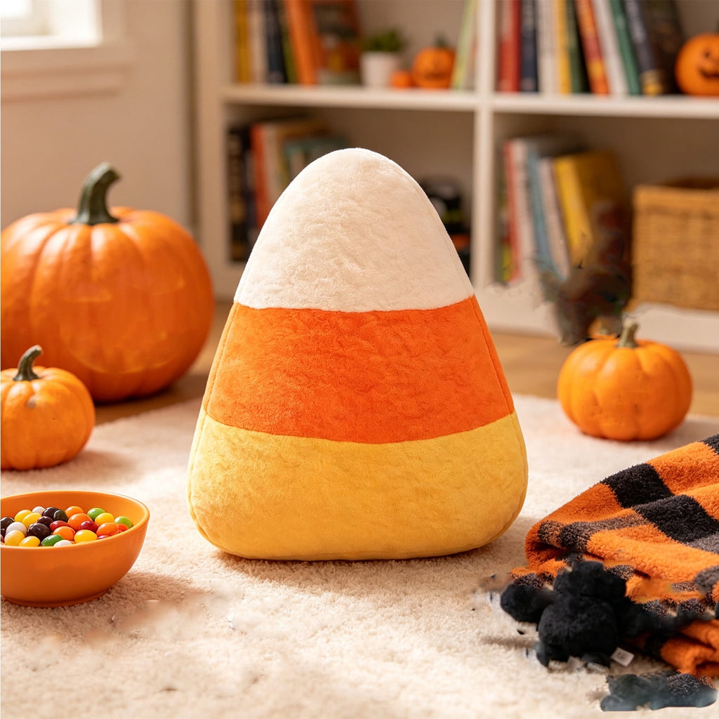 Cute Reading Ghost Plush Throw Pillow, Halloween Book & Pumpkin Bucket Ghost Stuffed Cushion, Spooky Season Decorative Pillow, for Sofa, Bedroom, Party Decor