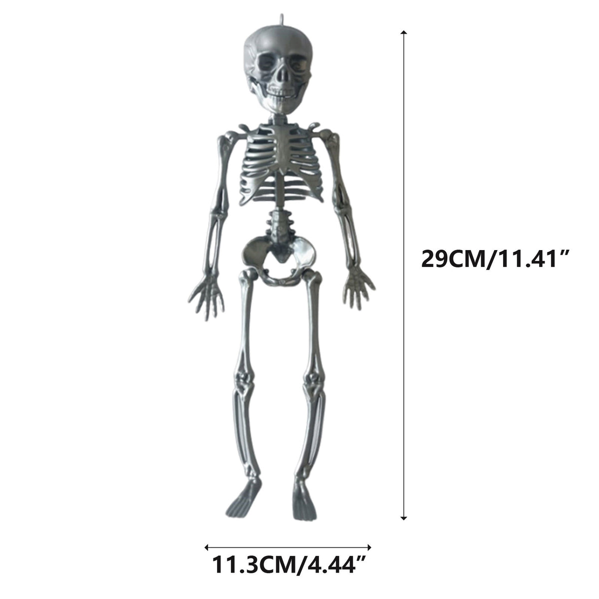 Darzheoy 11.5" Halloween Skeleton Decorations, Halloween Decoration Skeleton Room Venue Decoration Props Prankster Model Frame