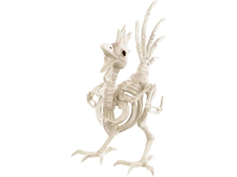 12 1/2" Rooster Skeleton Halloween Tabletop Decoration