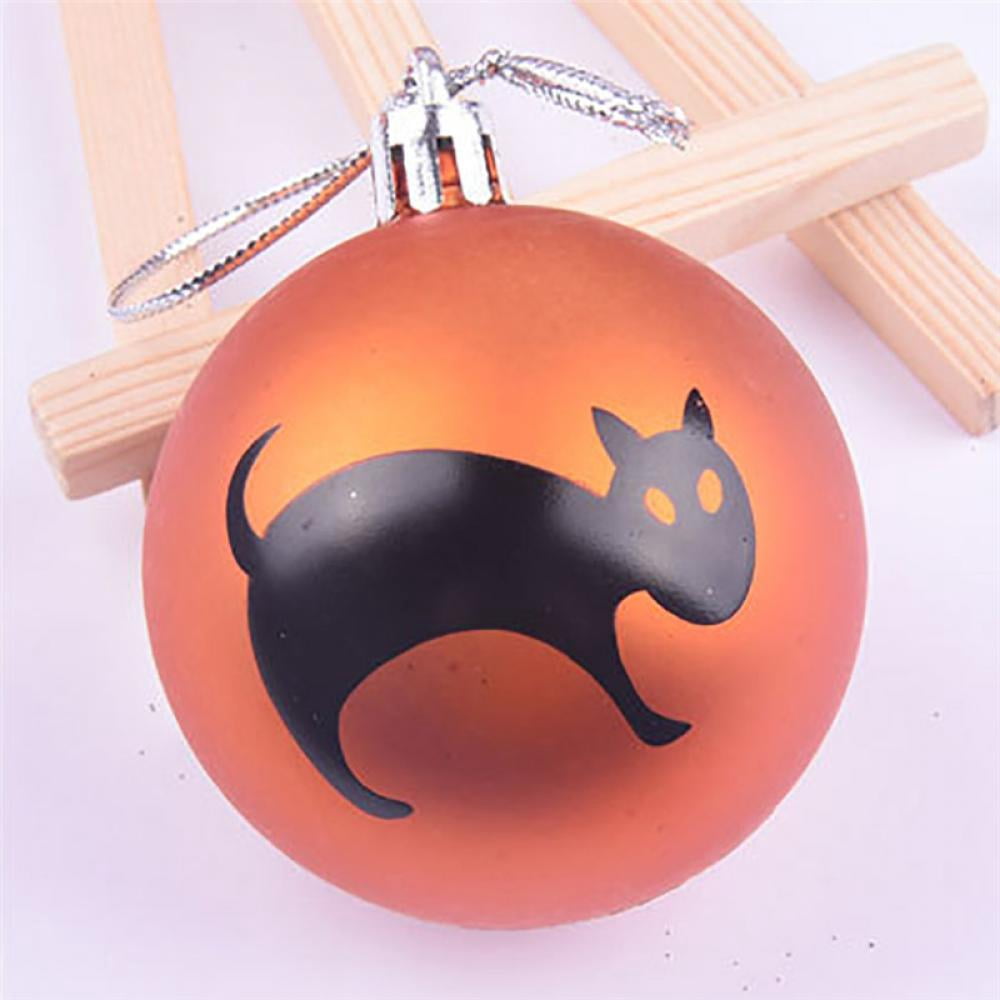 12pcs Halloween Hanging Balls Halloween Pumpkin Bat Spider Web Ball for Halloween Wreath Ornaments and Party Decoration