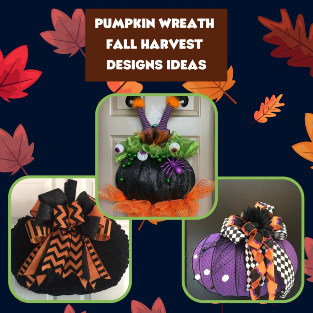 Pumpkin Shaped 3D Metal Wreath Forms 13x17.625 Inches Fall Halloween Farmhouse Autumn Thanksgiving DIY Art Craft Material Supplies Making Centerpiece Bouquet Decoration Indoor Outdoor Wreath Pack of 2
