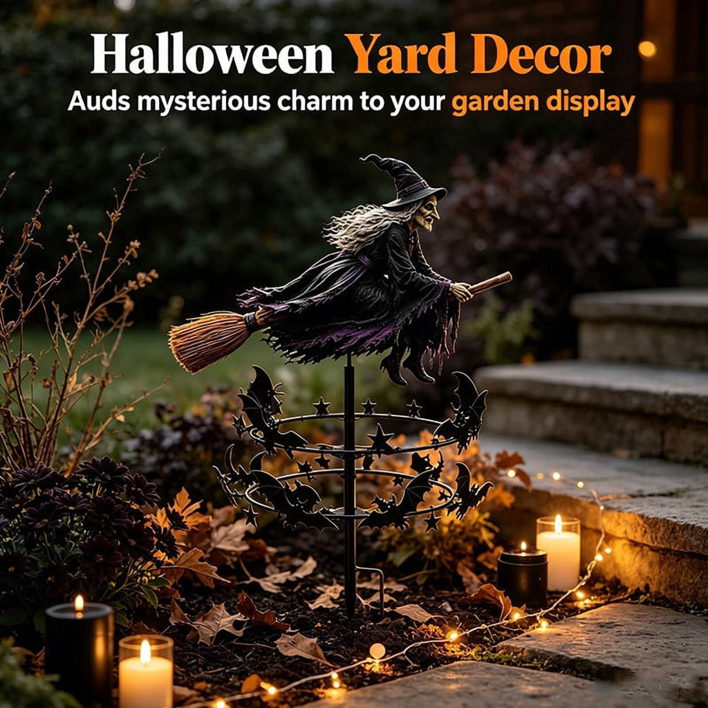 Clearance Halloween Solar Black Cat & Pumpkin Moon Garden Stake Light, Outdoor Waterproof LED Yard Decoration with Crescent Moon, Hanging Jack-o'-Lantern Lantern for Garden, Patio, Walkway, Porch