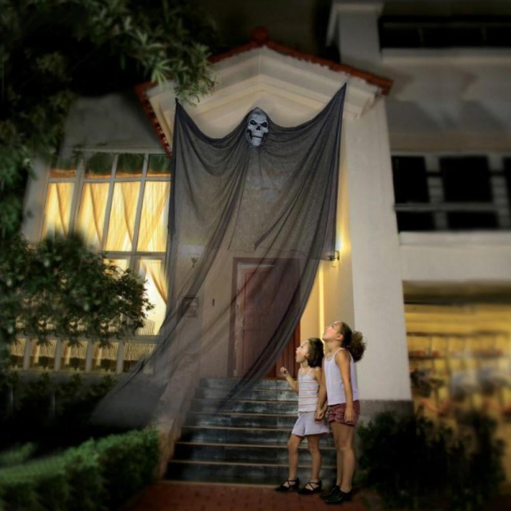 3M Halloween Hanging Ghost Ornaments,Halloween Festival Decoration Props,Hanging Skeleton Flying Ghost Props for Halloween Outdoor Yard Party Decorations