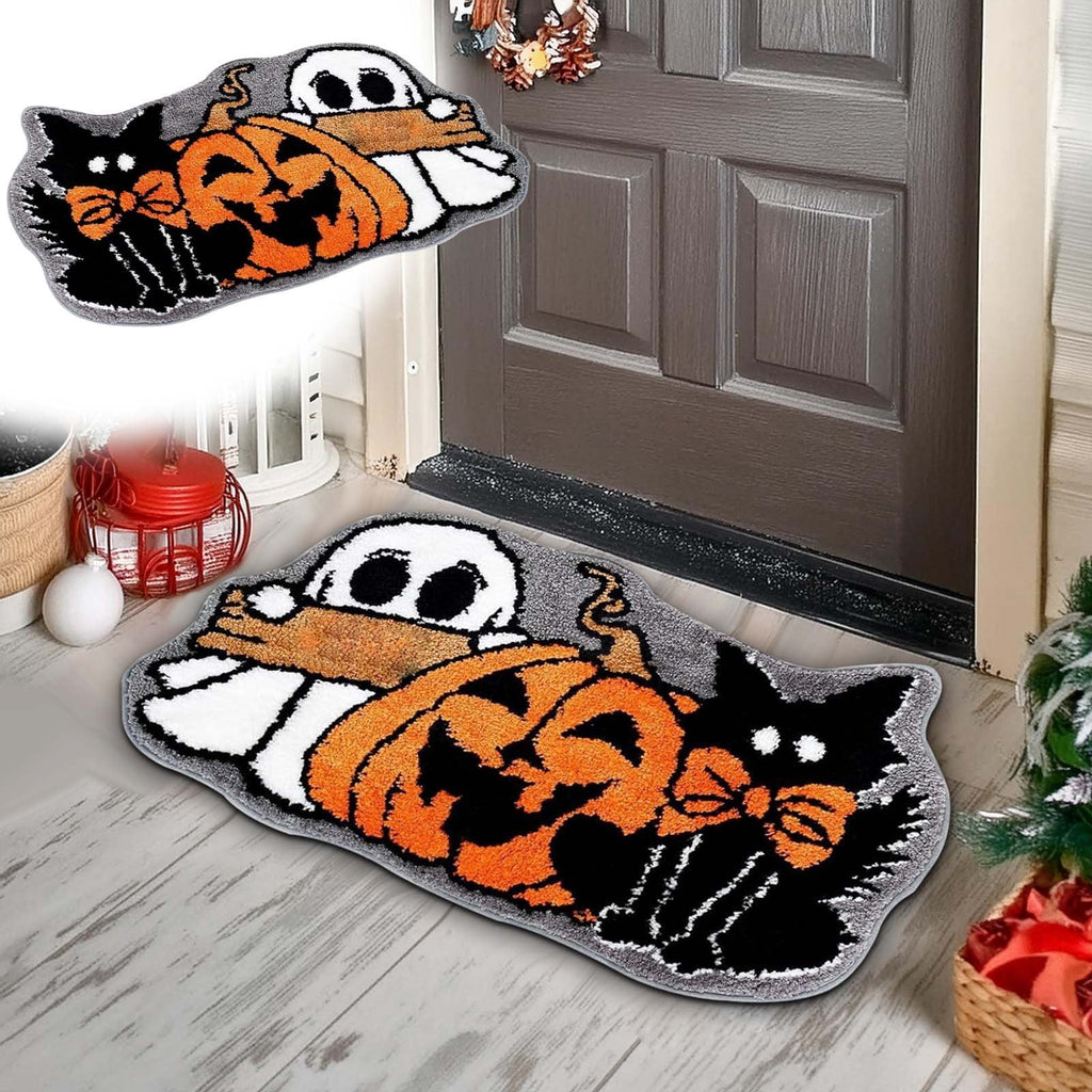 Tupukom Under 5 Dollars Christmas Welcome Doormat Front Door Mat Indoor Outdoor Entrance Floor Mats Non-Slip Washable Christmas Home Decor 16" x 24" Inch