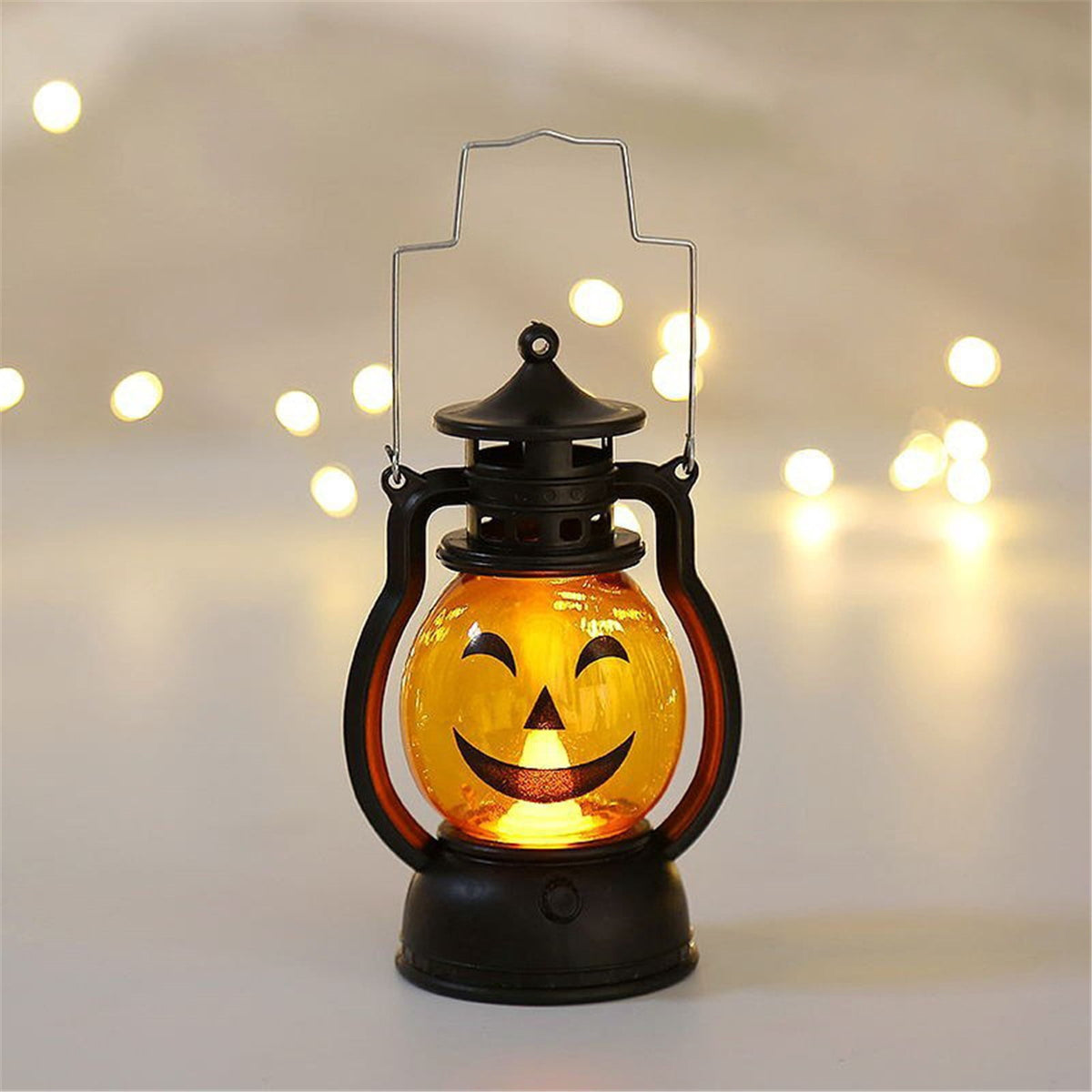 SUSHANG 3Pc Halloween Oil Lamp Hand 3 Packs Small Vintage Flameless Skeleton Decorative Lamp for Halloween Home Indoor Outdoor Bar Decoration