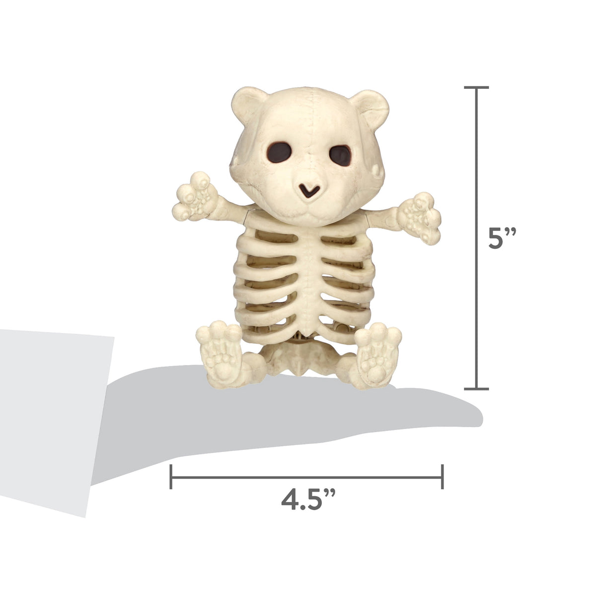 Faux Skeleton Bear Decoration, 5.2", Halloween by Way To Celebrate