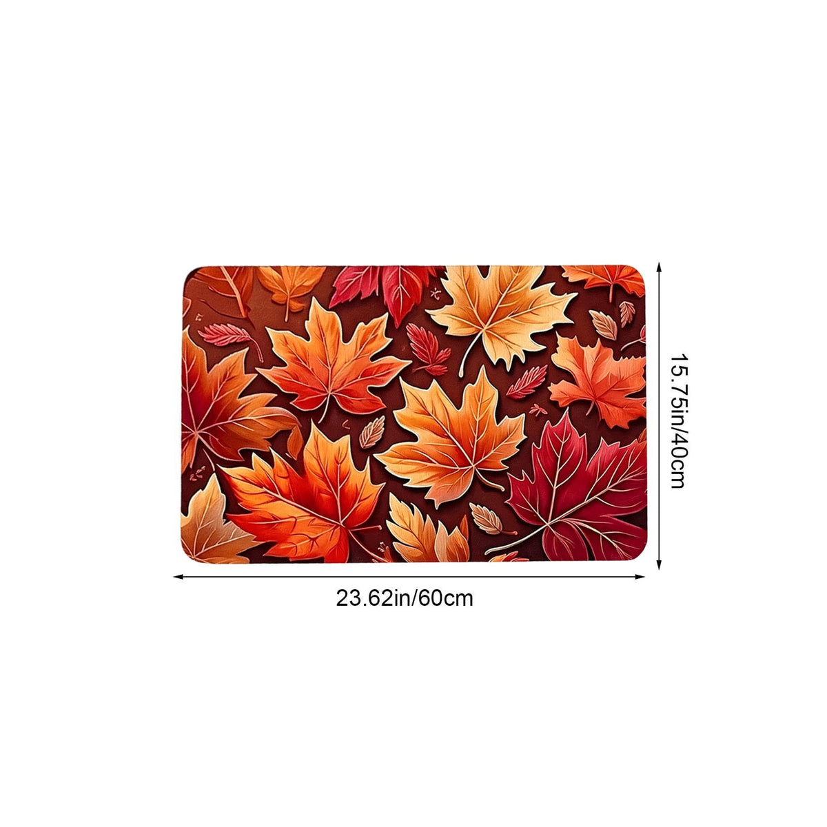 Autumn Door Mat for Entryway, 16x24 Inch, Fall-Themed Floor Doormat for Home Decor, Non-Slip Rug Mat for Living Room, Kitchen, Bedroom, Gifts for Fall Lovers (E)