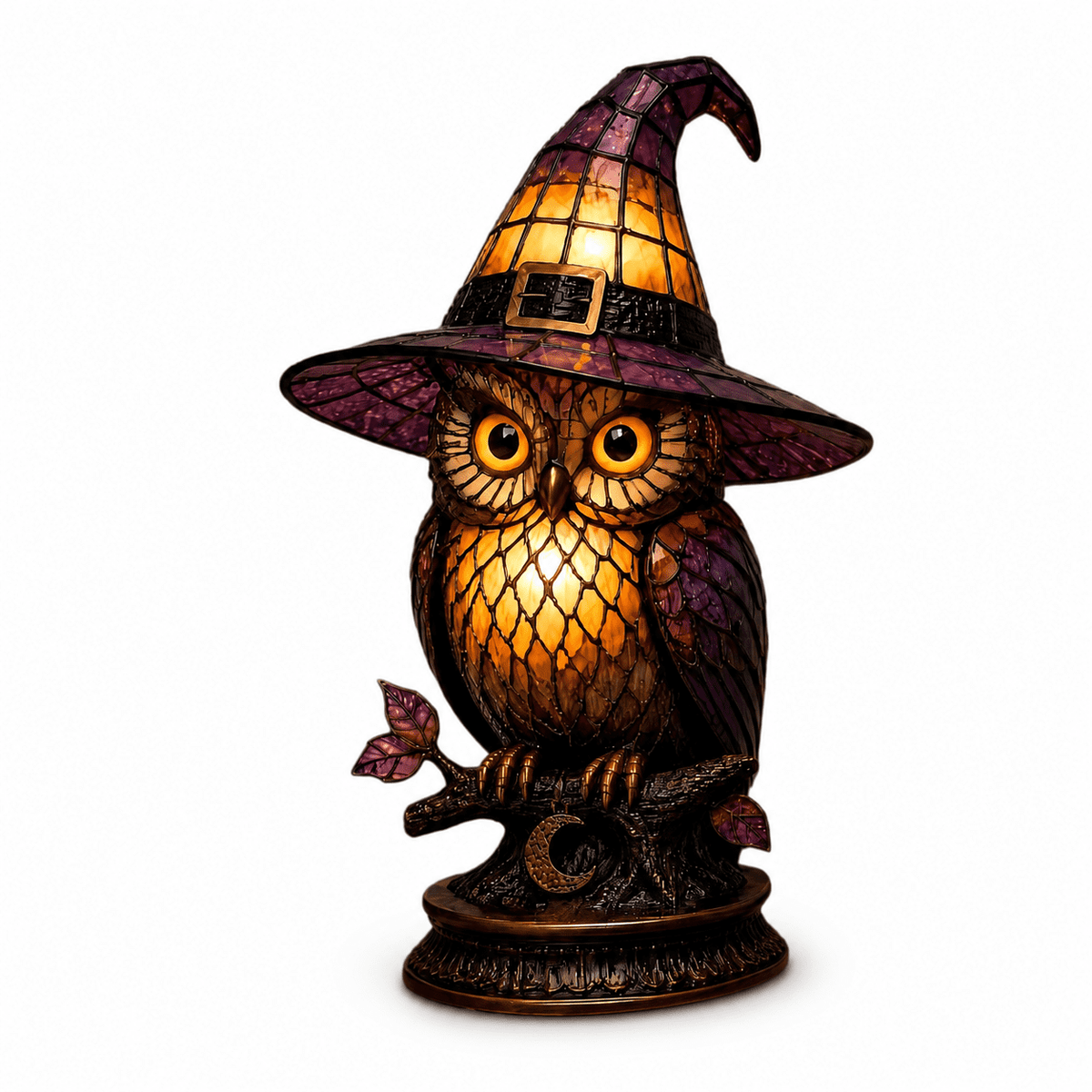 Diceymbol 11.81 Inch Halloween Ghost Night Light, Witch Hat Ghost Lamp with Jack O Lantern, Halloween Decorations Indoor for Table Mantel Party Decor