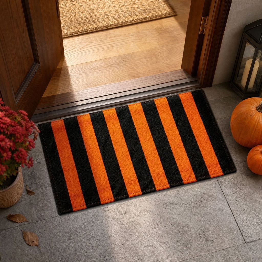 Front Door Mat Indoor Outdoor Entrance Rug, Semicircular Entrance Mat, Half Round Waterproo Non-Slip Durable Rubber Doormat for Garage, Patio, 29.5 inch