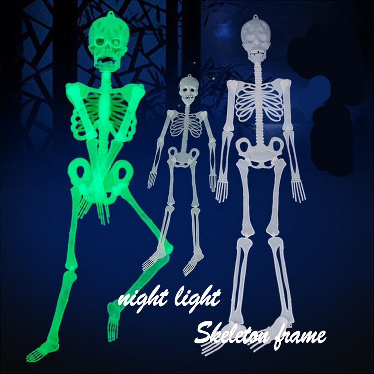 Darzheoy 35" Halloween Skeleton, Full Body Skeleton with Posable Movable Joints for Props Decorations