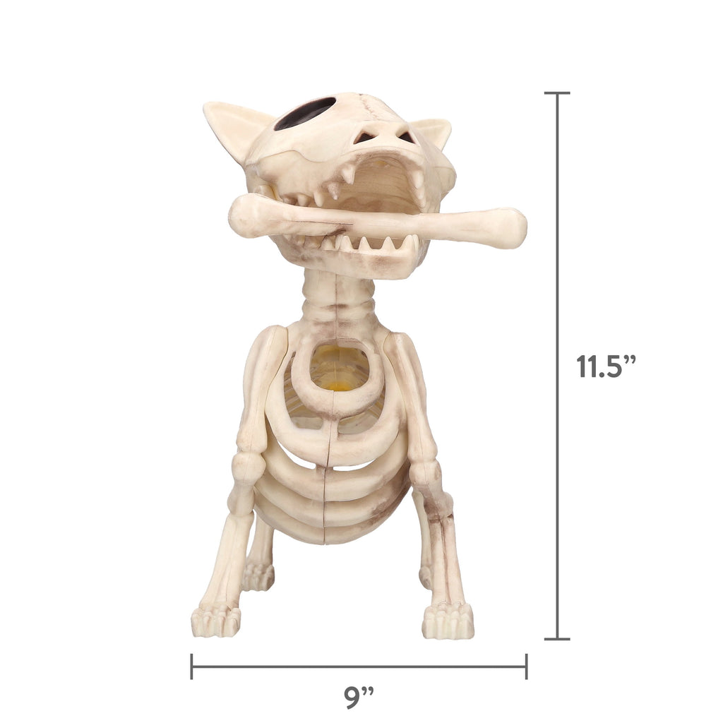 Faux Skeleton Dog Decoration, 9", Halloween by Way To Celebrate