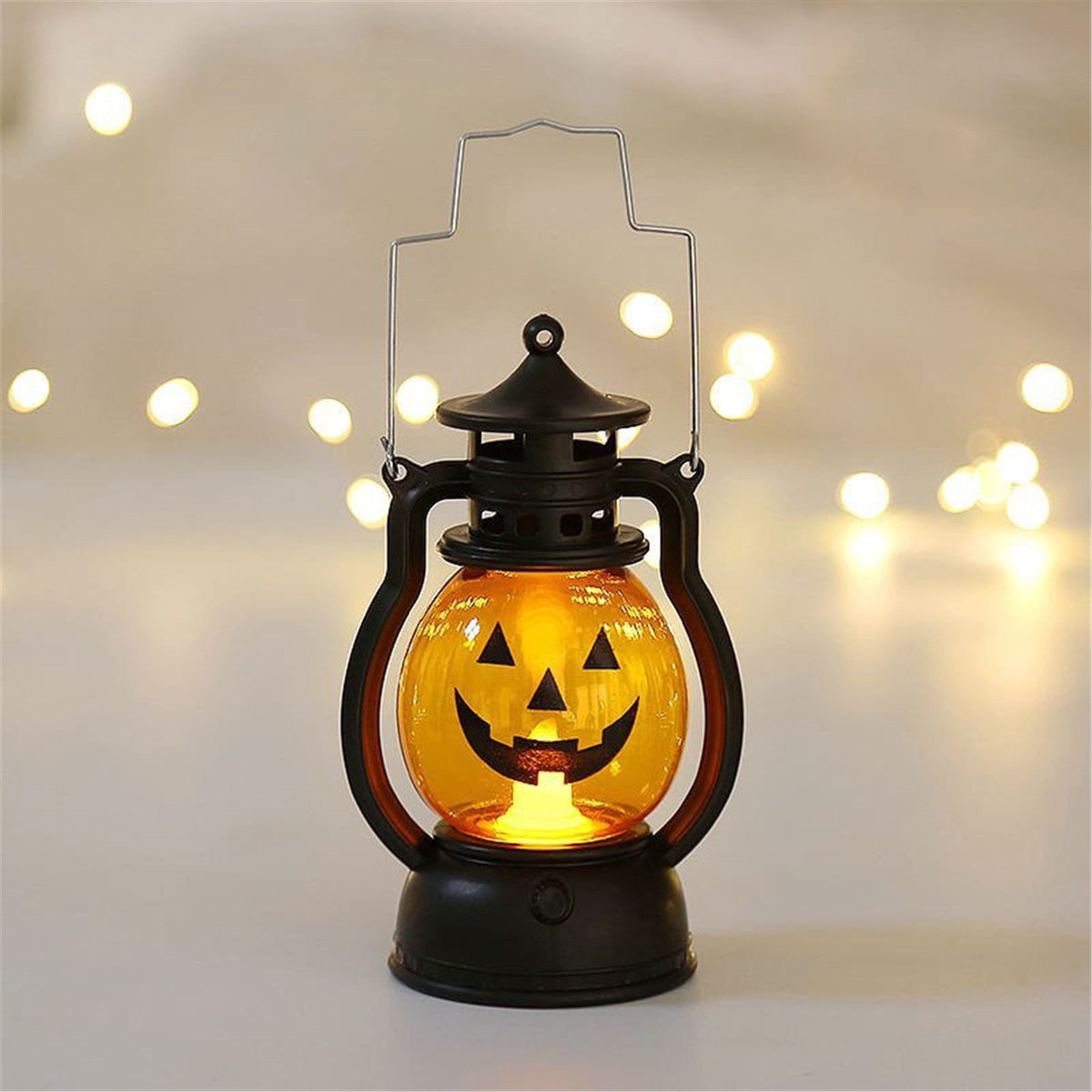 SUSHANG 3Pc Halloween Oil Lamp Hand 3 Packs Small Vintage Flameless Skeleton Decorative Lamp for Halloween Home Indoor Outdoor Bar Decoration