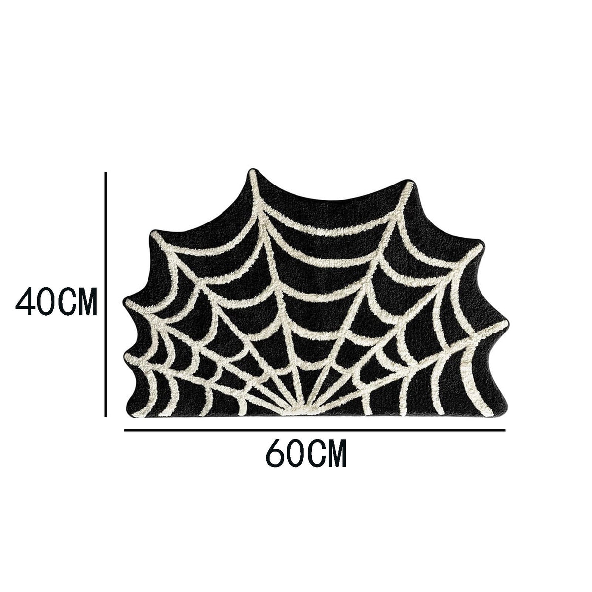 Spider Web Spooky Gothic Cute Fun Halloween Floor Mat Halloween Doormat, Spider Web Bath Mat Fall Thanksgiving Rugs for Indoor Outdoor Entrance Home Bathroom Living Room Decor