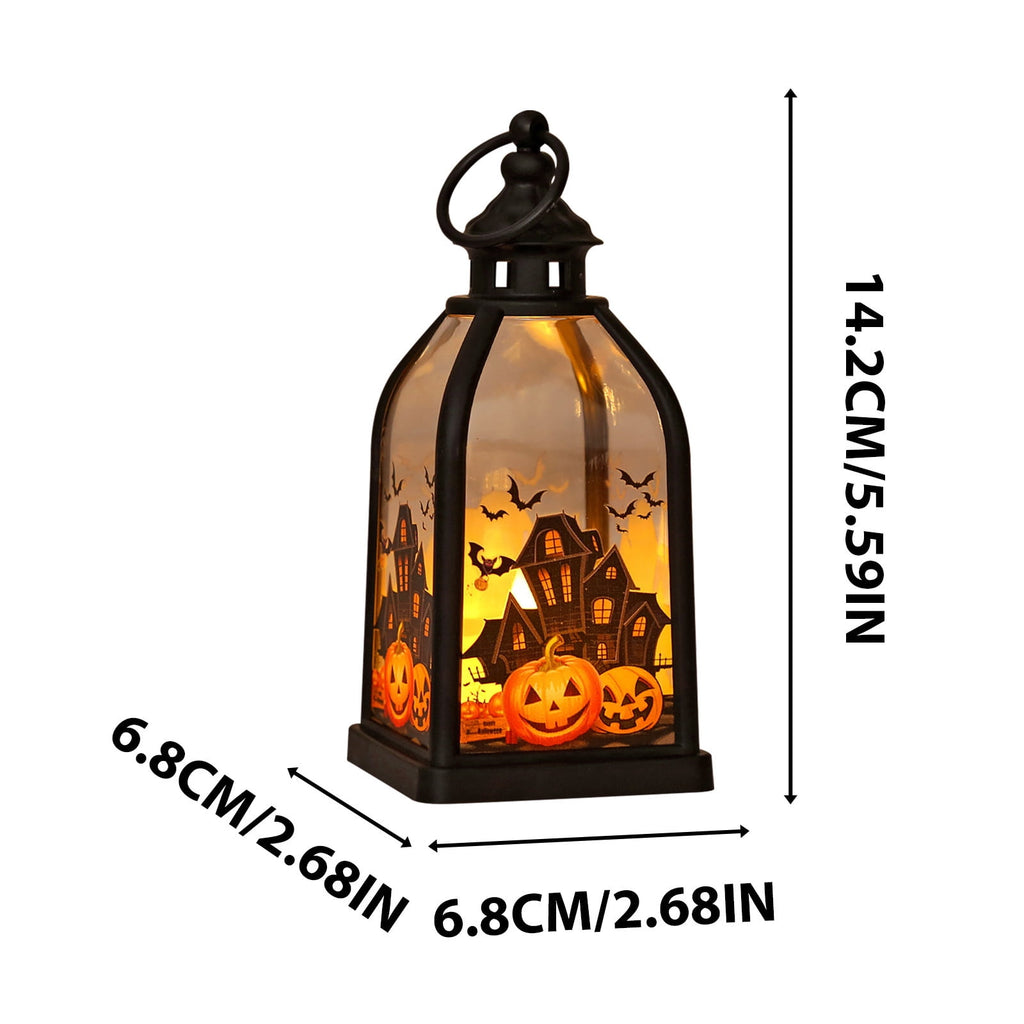 Qocolcyl 2 Pack Halloween Skeleton Lights Decorations, Halloween Candles Lamp Decoration Ornament Indoor Outdoor, Halloween Scary Decor for Home Room Table Outside Yard Lawn Garden Party Supplies