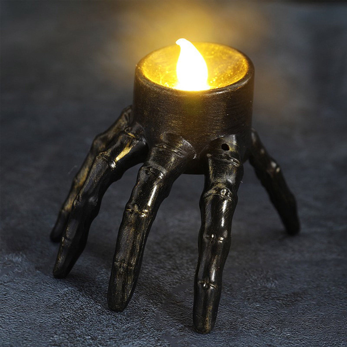 Halloween Spooky Skeleton Hand Candle Flameless Candle Lamp Scary Spooky Candle Halloween Decoration Lights