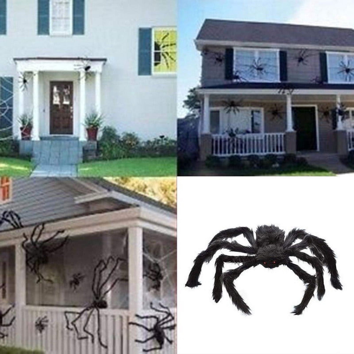 Halloween Spider Decorations Realistic Hairy Spiders Spider Props for Indoor, Outdoor and Yard Creepy Decor 75CM (30 Inch)