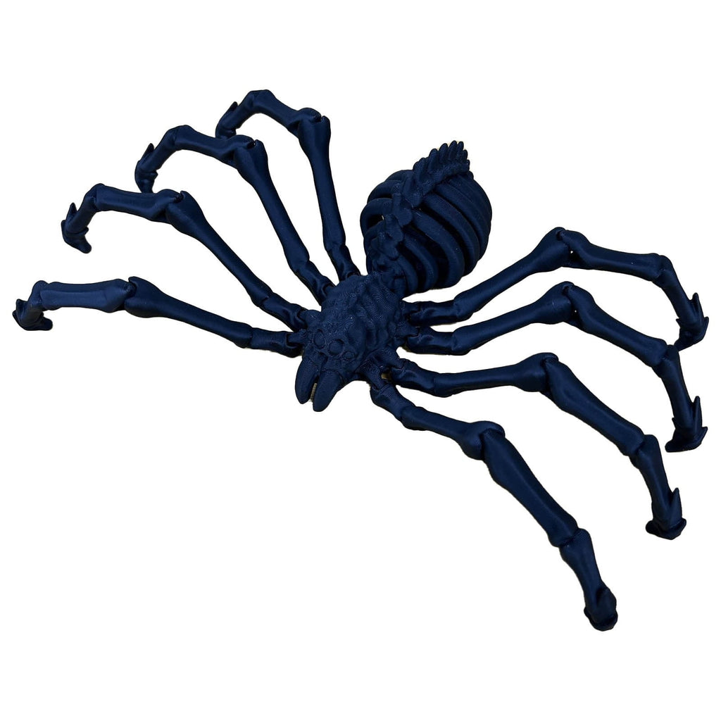 3D Printed Hell Skeleton Wolf Spider, Movable Contraction Spider Toy Ornament, Halloween Spider Decorations, Desktop 3D Printed Wolf Spider Toy for Halloween Decor
