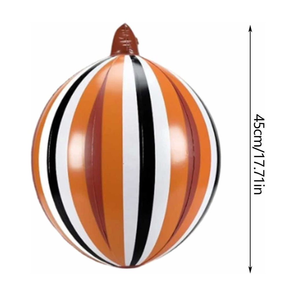 HHJZPR Halloween Pattern Pumpkin Foil Mylar Balloons, Striped Polka Dot Buffalo Plaid Inflatable Pumpkin Ornaments, Fall Farmhouse Party Yard Table Decor Ball