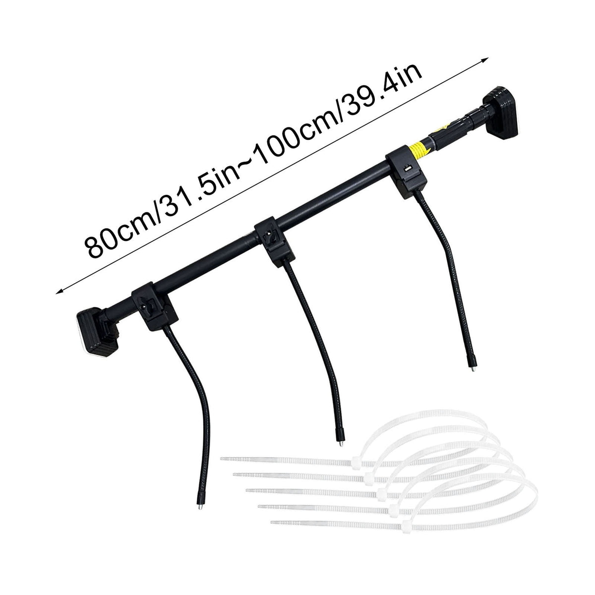 Garland Hanger for Front Door, Adjustable Fits 31.5"- 39.4" Doors, Heavy-Duty Christmas Halloween Decoration Holder for Wreaths, Lights & More, Holds Up to 20 lbs, No Screws