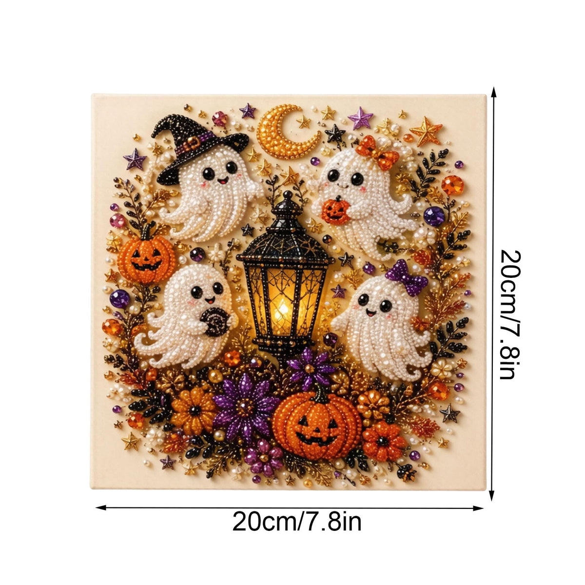SCNOR Vintage Stained Glass Pumpkin Table Lamp, USB Powered Jack O Lantern Night Light for Halloween Fall Mantel Decor