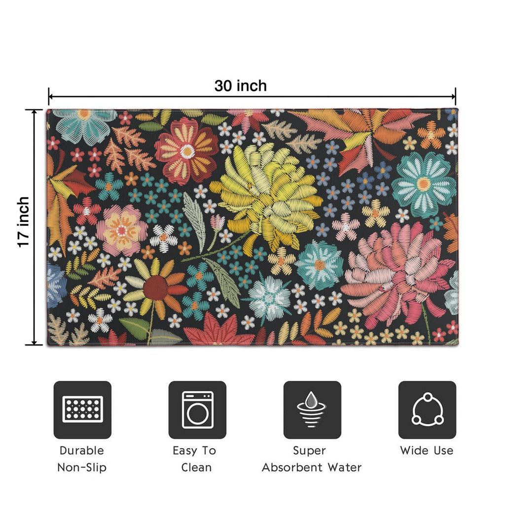 Brown Vintage Tribal Western Non Slip Washable Door Mat Funny Doormat Outdoor Inside Floor Rugs Crystal Velvet 30x17 Inches