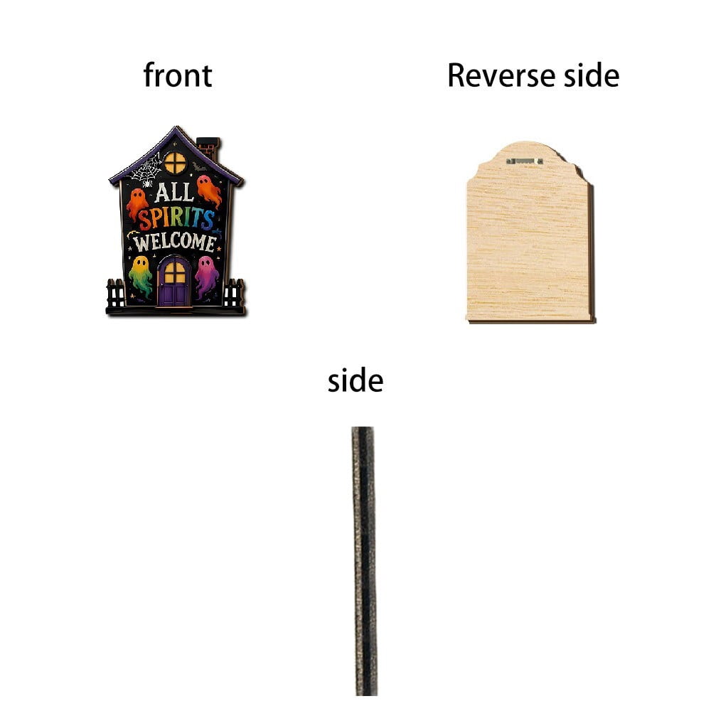 Halloween Ghost-Shaped Wall Sign, Festive Party Decoration, Playful Seasonal Accent, Lighthearted Tone and Exciting Atmosphere, for spooky Family Parties and festive Home Walls.