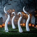 4Pack Halloween Decoration Inflatable Ghost,Scary Giant Inflatable Ghost Outdoor Decoration for Halloween Garden Haunted House,Funny Twisted Ghost Trick or Treat Party Props