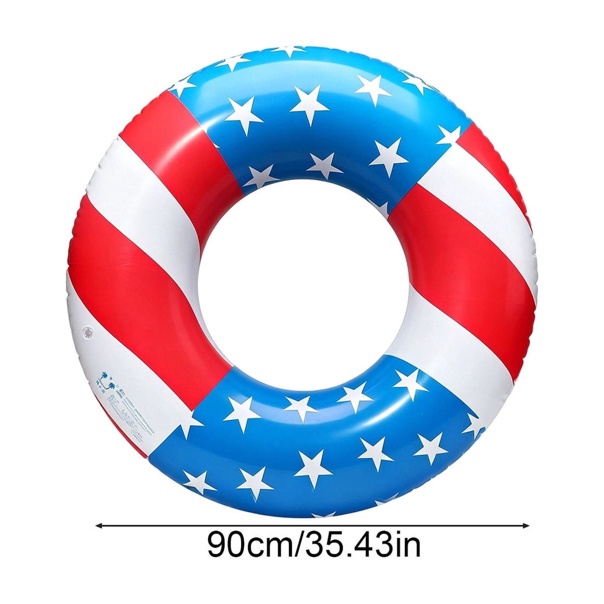 Pool Floats USA Flag Patriotic Swim Pool Tubes for Kids Adults Red White & Blue Pool Floaties Summer Pool Party 250th Anniversary 35in