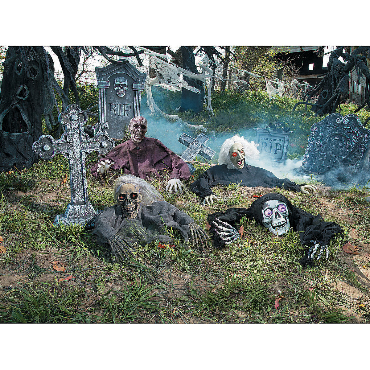 Try Me Skeleton Grave Breaker Halloween Decoration, Halloween, Home Decor, 1 Piece